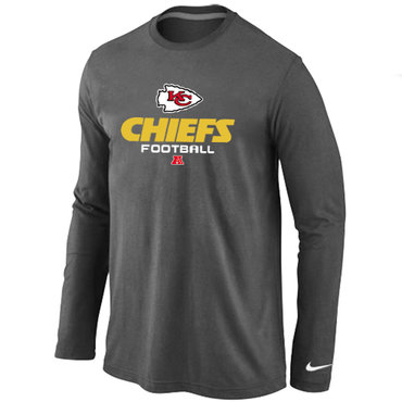 Kansas City Chiefs Critical VictoryLong Sleeve T-Shirt D.Grey