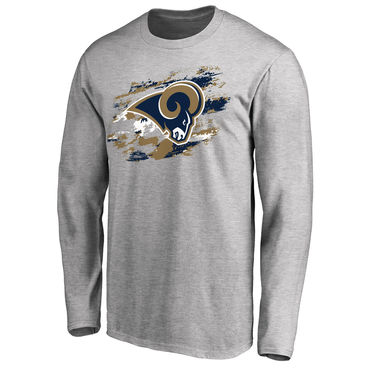 Los Angeles Rams NFL Pro Line Ash True Colors Long Sleeve T-Shirt