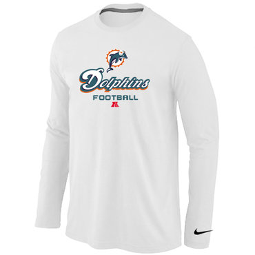 Miami Dolphins Critical Victory Long Sleeve T-Shirt White