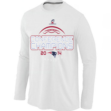 Patriots White Long Sleeve Men T-Shirts