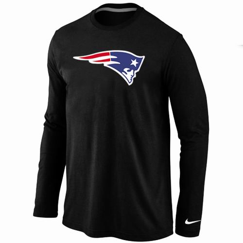 New England Patriots Logo Long Sleeve T-Shirt black
