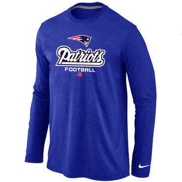New England Patriots Critical Victory Long Sleeve T-Shirt Blue