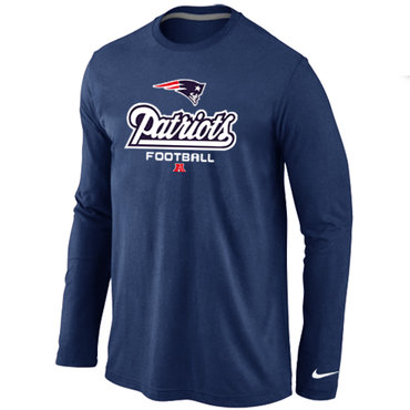 New England Patriots Critical Victory Long Sleeve T-Shirt D.Blue