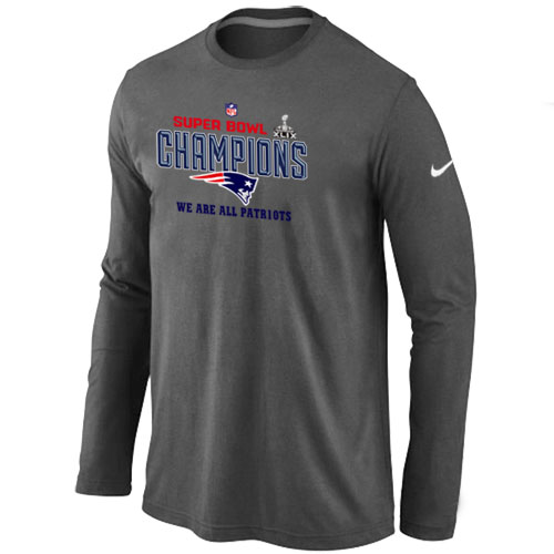 New England Patriots Majestic D.Grey Super Bowl XLIX Long Sleeve T-Shirts