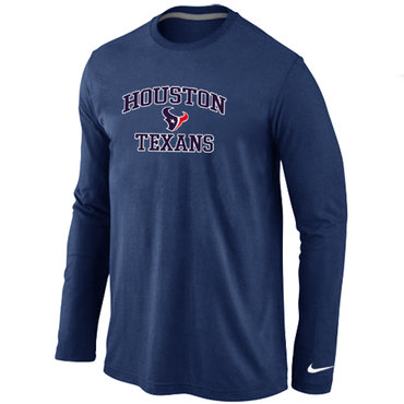 Houston Texans Heart & Soul Long Sleeve T-Shirt D.Blue