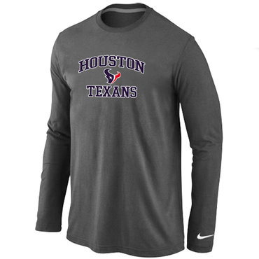 Houston Texans Heart & Soul Long Sleeve T-Shirt D.Grey