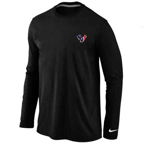 Houston Texans Sideline Legend Authentic Logo Long Sleeve T-Shirt Black