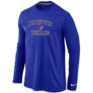 Houston Texans Heart & Soul Long Sleeve T-Shirt Blue