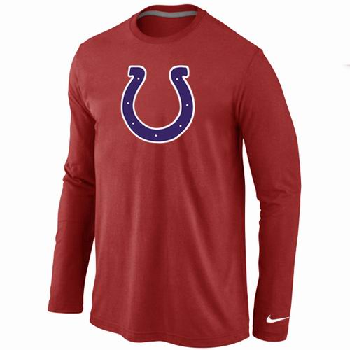 Indianapolis Colts Logo Long Sleeve T-Shirt RED