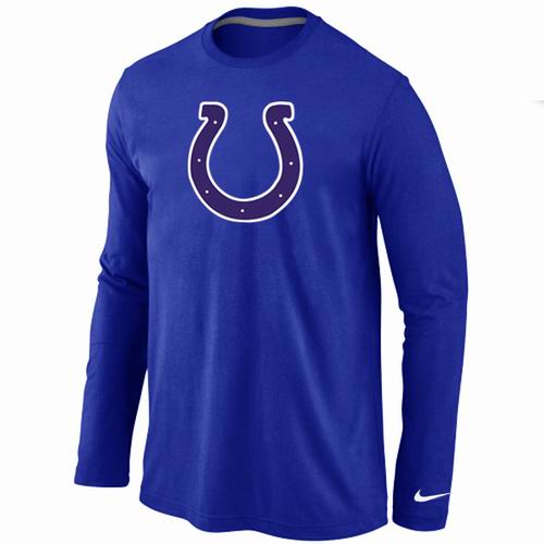 Indianapolis Colts Logo Long Sleeve T-Shirt BLUE