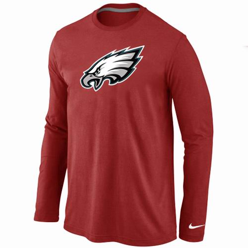 Philadelphia Eagles Logo Long Sleeve T-Shirt RED