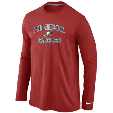 Philadelphia Eagles Heart & Soul Long Sleeve T-Shirt RED