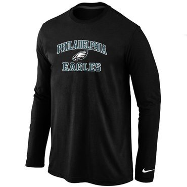 Philadelphia Eagles Heart & Soul Long Sleeve T-Shirt Black