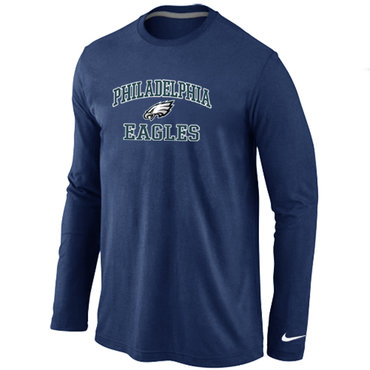 Philadelphia Eagles Heart & Soul Long Sleeve T-Shirt D.Blue