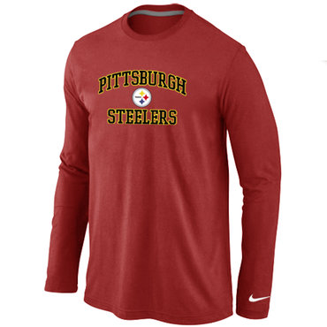 Pittsburgh Steelers Heart & Soul Long Sleeve T-Shirt RED