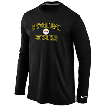 Pittsburgh Steelers Heart & Soul Long Sleeve T-Shirt Black