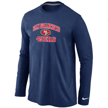 San Francisco 49ers Heart&Soul Long Sleeve T-Shirt D.Blue