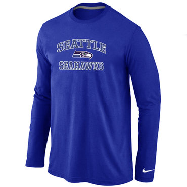 Seattle Seahawks Heart & Soul Long Sleeve T-Shirt Blue