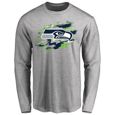 Seattle Seahawks NFL Pro Line Ash True Colors Long Sleeve T-Shirt
