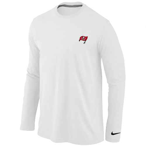 Tampa Bay Buccaneers Sideline Legend Authentic Logo Long Sleeve T-Shirt White