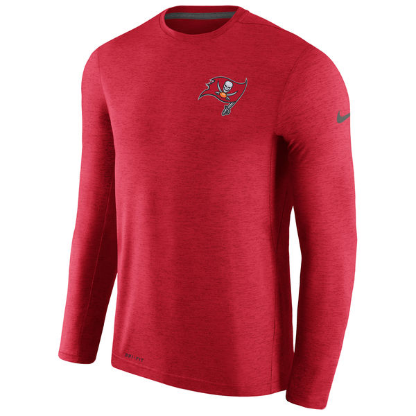 Tampa Bay Buccaneers Red Coaches Long Sleeve Performance T-Shirt