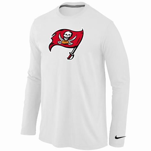 Tampa Bay Buccaneers Logo Long Sleeve T-Shirt WHITE