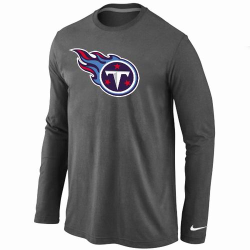 Tennessee Titans Logo Long Sleeve T-Shirt D.Grey