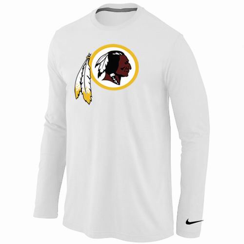 Washington Redskins Logo Long Sleeve T-Shirt WHITE