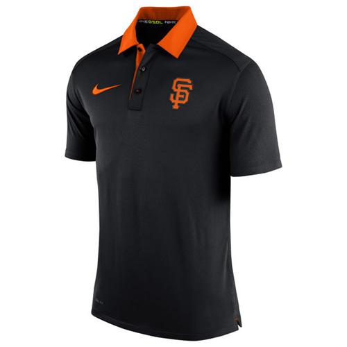 San Francisco Giants Nike Black Authentic Collection Dri-FIT Elite Polo
