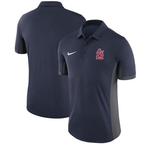St. Louis Cardinals Nike Navy Franchise Polo