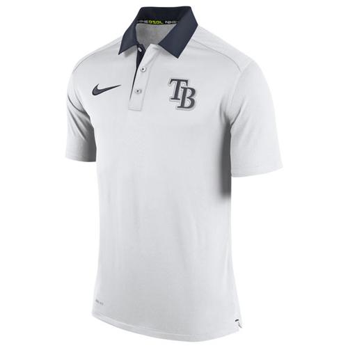Tampa Bay Rays Nike White Authentic Collection Dri-FIT Elite Polo