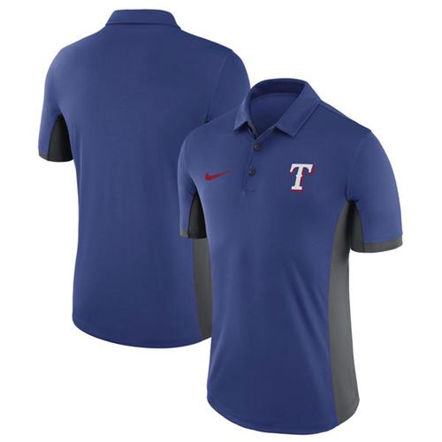 Texas Rangers Nike Royal Franchise Polo