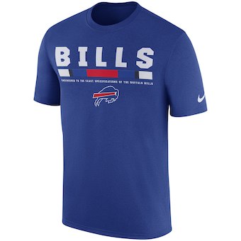 Buffalo Bills Royal Sideline Legend Staff Performance T-Shirt