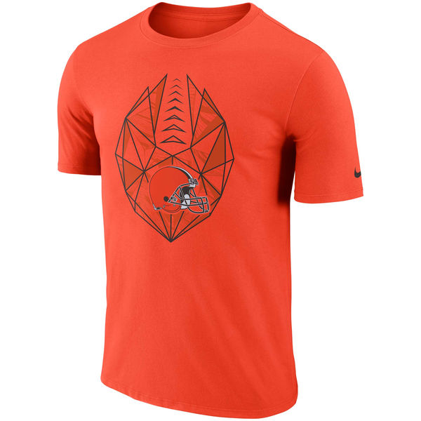 Cleveland Browns Orange Fan Gear Icon Performance T-Shirt