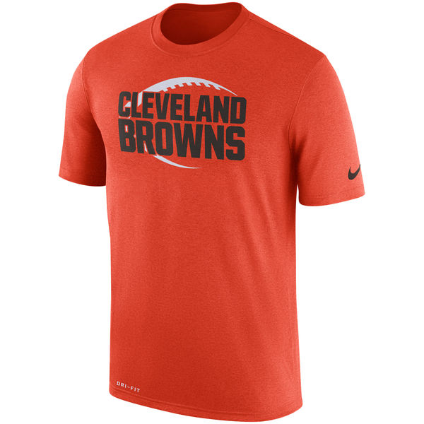 Cleveland Browns Orange Legend Icon Logo Performance T-Shirt