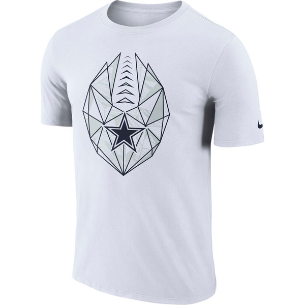 Dallas Cowboys White Fan Gear Icon Performance T-Shirt