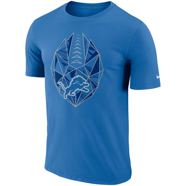 Detroit Lions Blue Fan Gear Icon Performance T-Shirt