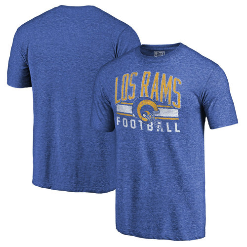 Los Angeles Rams Heathered Royal Hometown Collection Tri-Blend Pro Line by T-Shirt