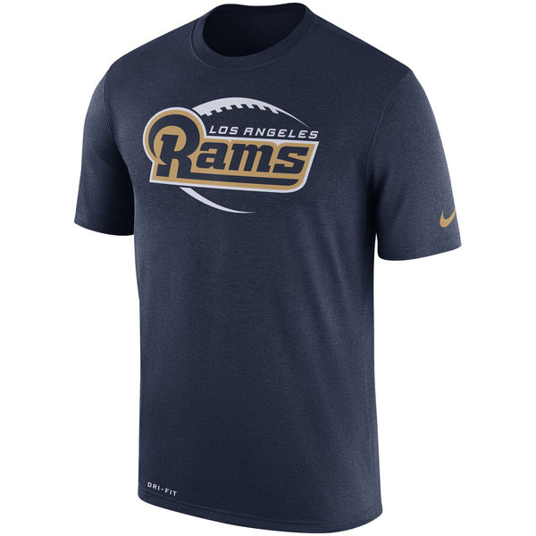 Los Angeles Rams Navy Legend Icon Logo Performance T-Shirt