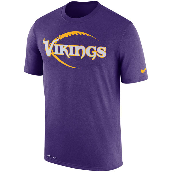 Minnesota Vikings Purple Legend Icon Logo Performance T-Shirt