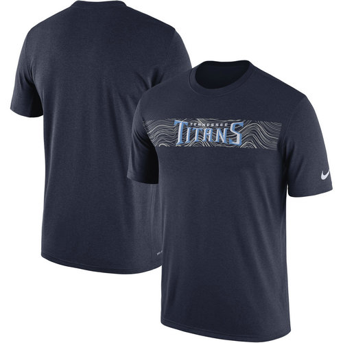 Tennessee Titans Navy Sideline Seismic Legend T-Shirt