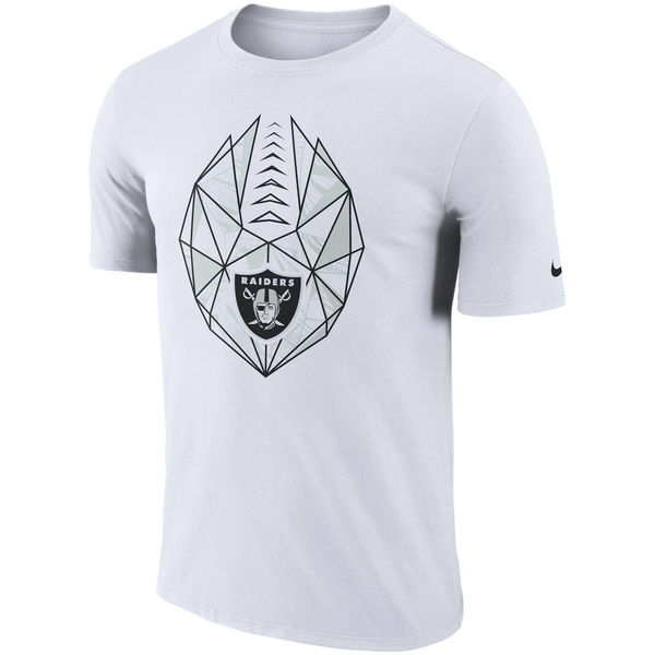 Oakland Raiders White Fan Gear Icon Performance T-Shirt