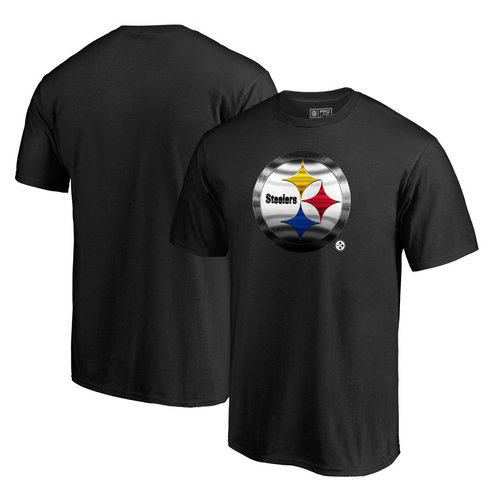 Pittsburgh Steelers Pro Line by Fanatics Branded Midnight Mascot Big and Tall T-Shirt - Black