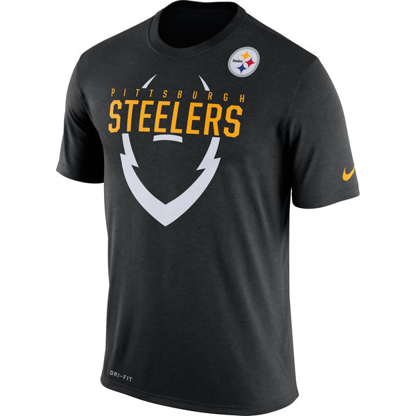Pittsburgh Steelers Black Legend Icon Dri-FIT T-Shirt