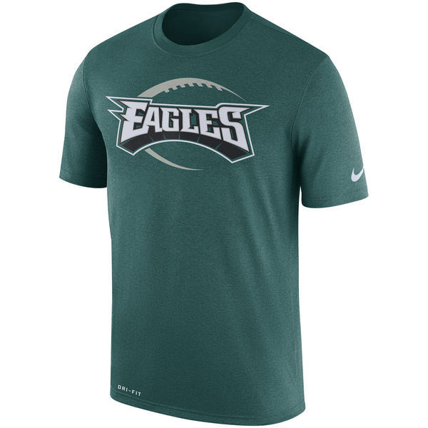 Philadelphia Eagles Midnight Green Legend Icon Logo Performance T-Shirt
