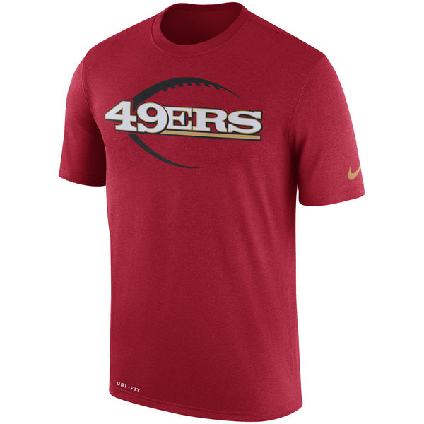 San Francisco 49ers Scarlet Legend Icon Logo Performance T-Shirt