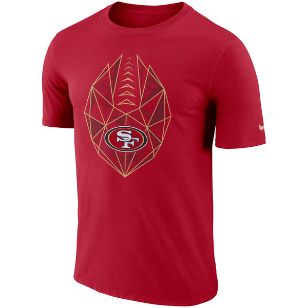 San Francisco 49ers Scarlet Fan Gear Icon Performance T-Shirt