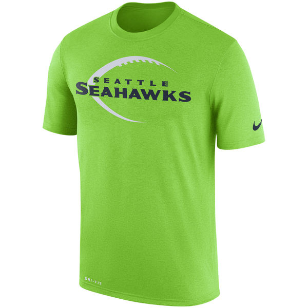 Seattle Seahawks Neon Green Legend Icon Logo Performance T-Shirt