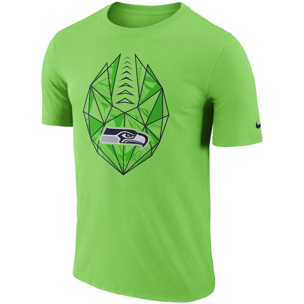Seattle Seahawks Neon Green Fan Gear Icon Performance T-Shirt