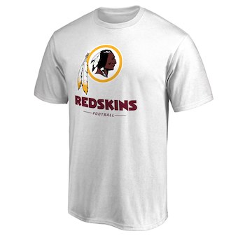 Washington Redskins Pro Line by Fanatics Branded White Team Lockup T-Shirt